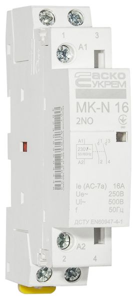 Модульний контактор MK-N 2P 16A 2NO 220V, A0040030023 A0040030023 фото