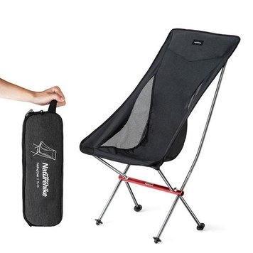 Крісло складане NaturehikeYL06 Alu Folding Moon Chair NH18Y060-Z, чорний 6927595733608 фото