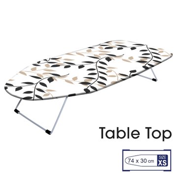 Доска для глажки Casa Si Table Top 73x30 White/Black Leaves (CS95159P168) DAS302389 фото