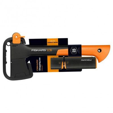 Набор Топор универсальный Fiskars X7 (1015618) + точило для топоров и ножей Fiskars Xsharp (1000601) 129048 фото