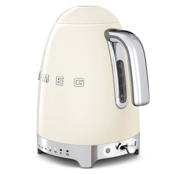 Чайник електричний Smeg (KLF04CREU) Retro Style 50's - з регулятором температури - 1,7л - кремовий KLF04CREU фото