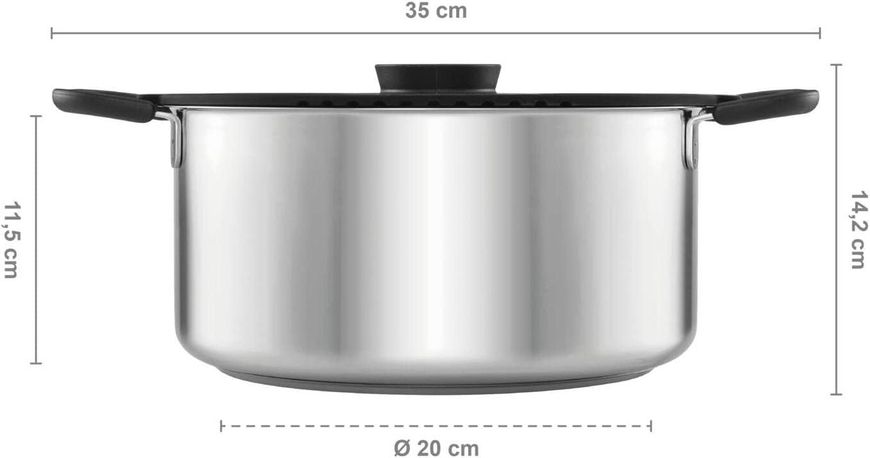 Кастрюля Fiskars Functional Form Casserole 5л (1026578) 1026578 фото