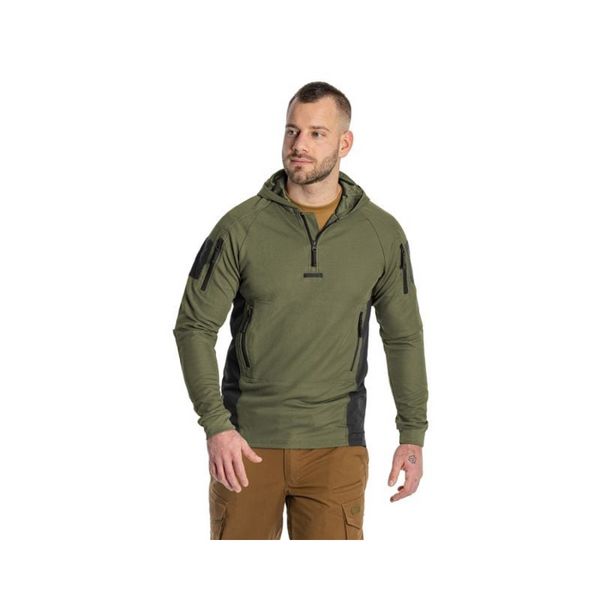 Кофта тактична Helikon-Tex RANGE HOODIE - TopCool, оливковий, розмір S BL-BRH-TC-0201A-B03 фото