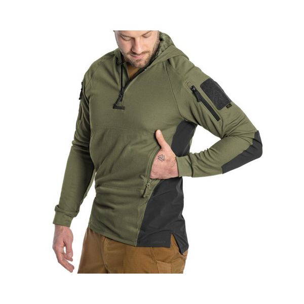 Кофта тактична Helikon-Tex RANGE HOODIE - TopCool, оливковий, розмір S BL-BRH-TC-0201A-B03 фото