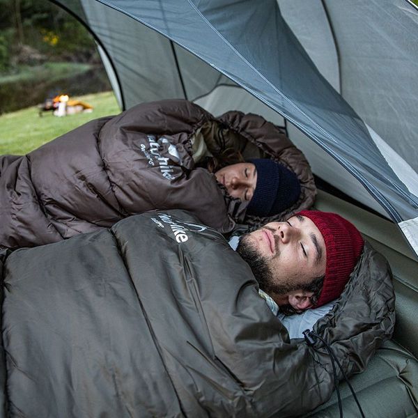 Спальник з капюшоном Naturehike U250 NH20MSD07, (6°C), лівий, коричневий 6927595767207-L фото