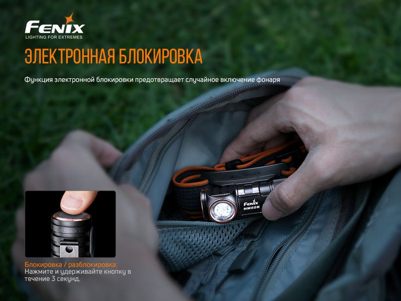 Ліхтар налобний Fenix HM50R V2.0 HM50RV20 фото