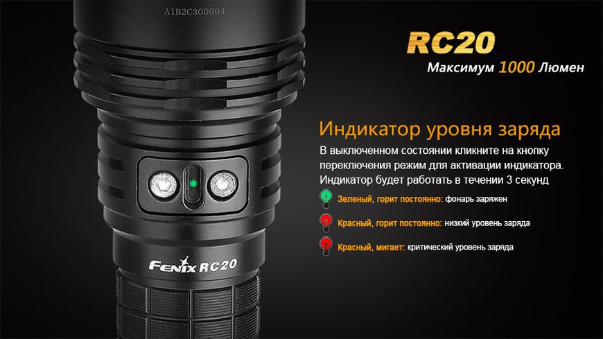 Ліхтар ручний Fenix RC20 XM-L2 U2 RC20XML2U2 фото