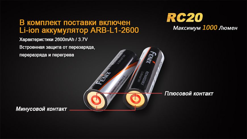 Ліхтар ручний Fenix RC20 XM-L2 U2 RC20XML2U2 фото