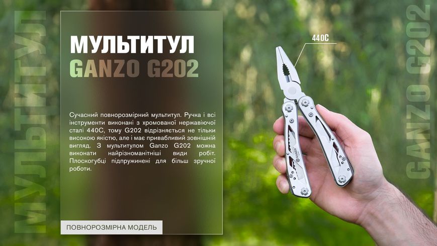 Мультитул Multi Tool Ganzo G202 G202 фото