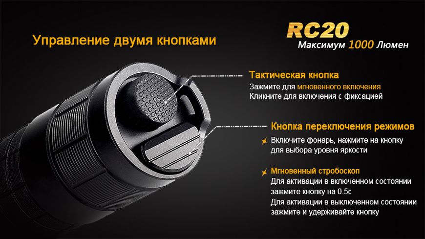 Ліхтар ручний Fenix RC20 XM-L2 U2 RC20XML2U2 фото