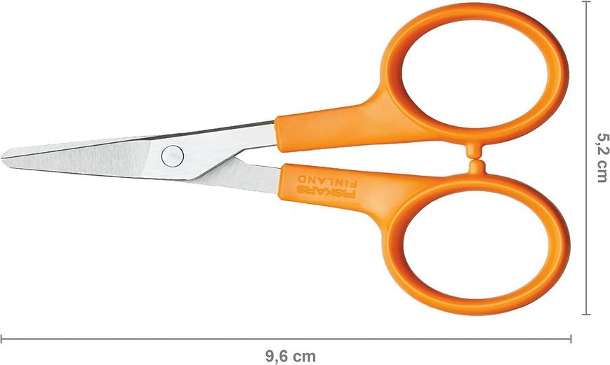 Ножиці манікюрні із заокругленими кінцями Fiskars Classic 10 см (1003028) 1003028 фото