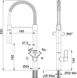 Кухонный смеситель Franke FOX PRO, с гибким изливом (115.0486.993) Хром 115.0486.993 фото 2