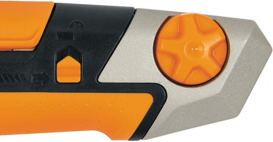 Нож с выдвижным лезвием Fiskars CarbonMax Snap-Off Knife 25 мм (1027228) 1027228 фото