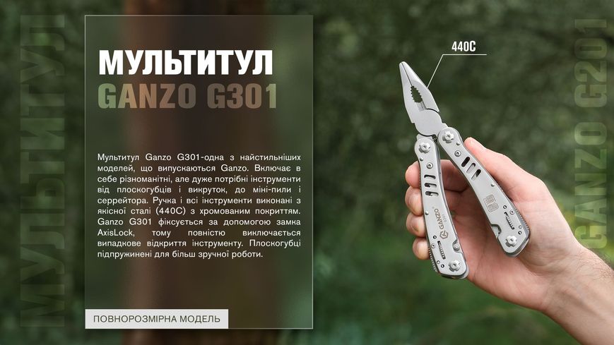 Мультитул Ganzo Multi Tool (G301) G301 фото