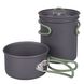 Набор посуды Bo-Camp Explorer 2 Pieces Hard Anodized Anthracite / Green (2200240) DAS301406 фото 1