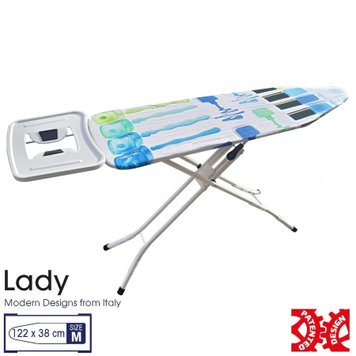 Доска для глажки Casa Si Lady 122x38 White/Blue Laquer (CS93574R267) DAS302443 фото