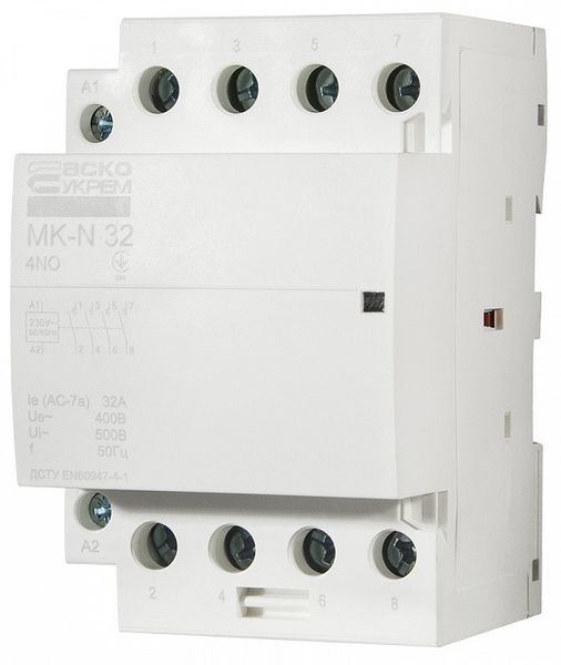 Модульний контактор MK-N 4P 32A 4NO 220V, A0040030032 A0040030032 фото