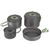 Набор посуды Bo-Camp Explorer 4 Pieces Hard Anodized Grey/Green (2200244) DAS301407 фото