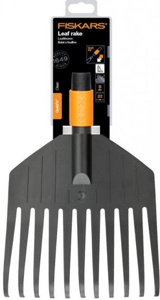 Грабли для уборки листьев малые Fiskars QuikFit 135551 (1000659) 1000659 фото