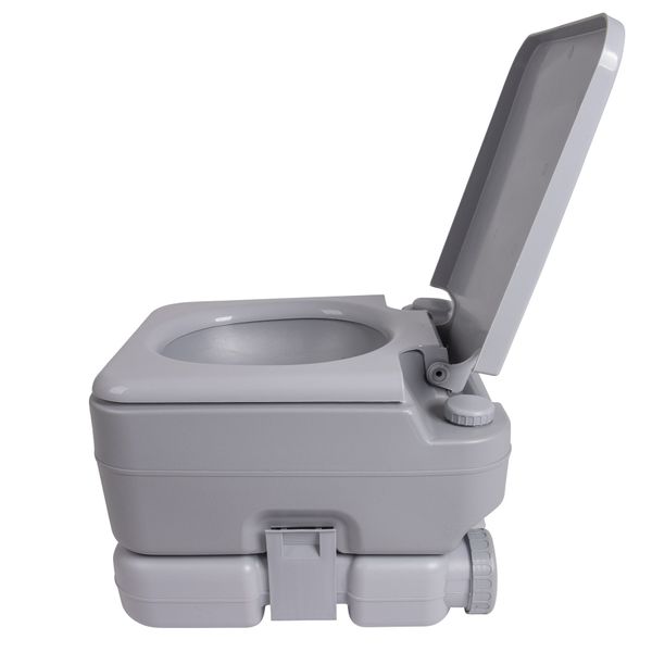 Біотуалет Bo-Camp Portable Toilet Flush 10 Liters Grey (5502825) DAS301637 фото