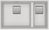 Кухонная мойка Franke KUBUS 2 KNG 120 (125.0517.124) гранитная - монтаж под столешницу - цвет Белый 125.0517.124 фото