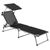 Ліжко розкладне Bo-Camp Sun Lounger With Sunscreen 5 Positions Black (1304460) DAS301465 фото