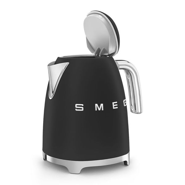 Чайник електричний Smeg (KLF03BLMEU) Retro Style 50's - 1,7л - чорний матовий KLF03BLMEU фото