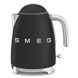 Чайник електричний Smeg (KLF03BLMEU) Retro Style 50's - 1,7л - чорний матовий KLF03BLMEU фото 1