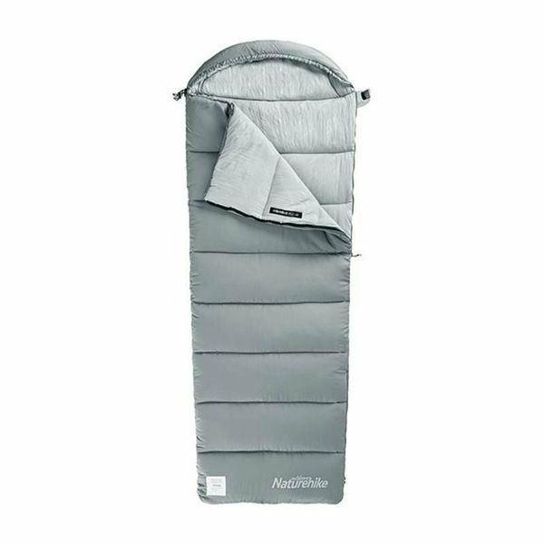 Спальник з капюшоном Naturehike M400 NH20MSD02, down cotton, сірий 6927595748138 фото