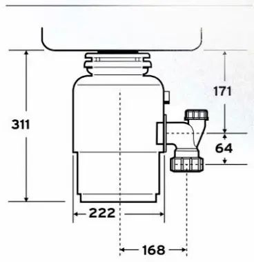 Подрібнювач харчових відходів In-Sink-Erator Model Evolution 150 145 фото