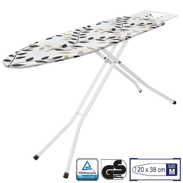 Дошка для прасування Casa Si Superstandard Basic 120x38 White/Black Leaves (CS95150E166) DAS302410 фото