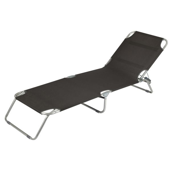 Кровать раскладная Bo-Camp Sun Lounger 3 Positions Anthracite (1304480) DAS301466 фото