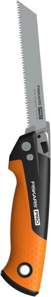 Пилка універсальна складана 2 полотна (метал, дерево) Fiskars Pro PowerTooth 15 см 13/24 TPI (1062934) 1062934 фото