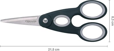 Ножиці кухонні універсальні Fiskars Functional Form Kitchen Scissors 22 см (1003034) 1003034 фото