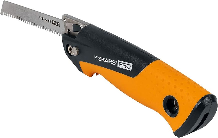 Пила универсальная складная 2 полотна (металл, дерево) Fiskars Pro PowerTooth 15 см 13/24 TPI (1062934) 1062934 фото