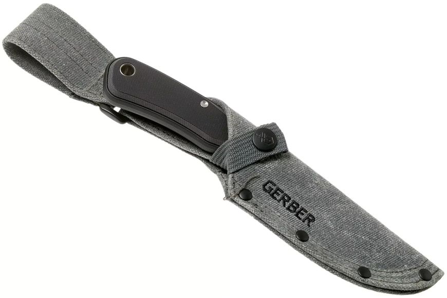 Нож с фиксированным лезвием Gerber Downwind Fixed DP Black 30-001817 (1059840) 1059840 фото