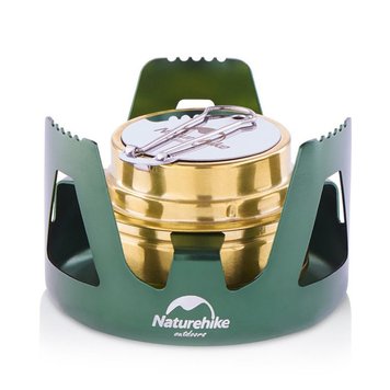 Пальник спиртовий Naturehike NH Alcohol Burner steel NH18L001-T, зелений 6927595725696 фото