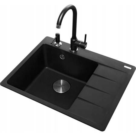Кухонна мийка Franke Centro CNG 611-62 TL (114.0630.453) гранітна - врізна - крило ліворуч - колір Сірий камінь 114.0630.453 фото
