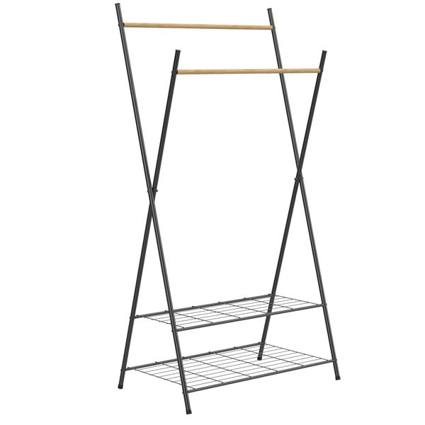 Стойка для одежды Casa Si Garment Rack Bamboo Black (CS92309W04) DAS302433 фото