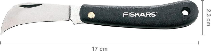 Нож прививочный растений изогнутый складной Fiskars К62 (1001623) 1001623 фото