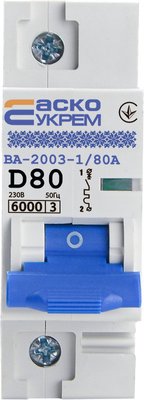 Автоматичний вимикач УКРЕМ ВА-2003 1р 80А АСКО A0010030008 фото