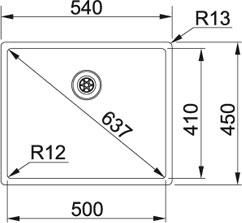 Кухонная мойка Franke Box BXX 210 / 110-50 (127.0369.282) монтаж врезной/ в уровень/под столешницу - 127.0369.282 фото