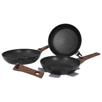 Набор сковородок Gimex Frying Pan Set 3 предмета Black (6979264) DAS302024 фото