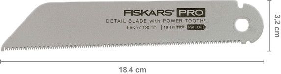Сменное полотно для пилы Fiskars Pro PowerTooth 15 см 19 TPI (1062942) 1062942 фото
