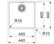 Кухонная мойка Franke Maris MRX 110-40 (122.0598.646) нержавеющая сталь - монтаж под столешницу - матовая 122.0598.646 фото 2